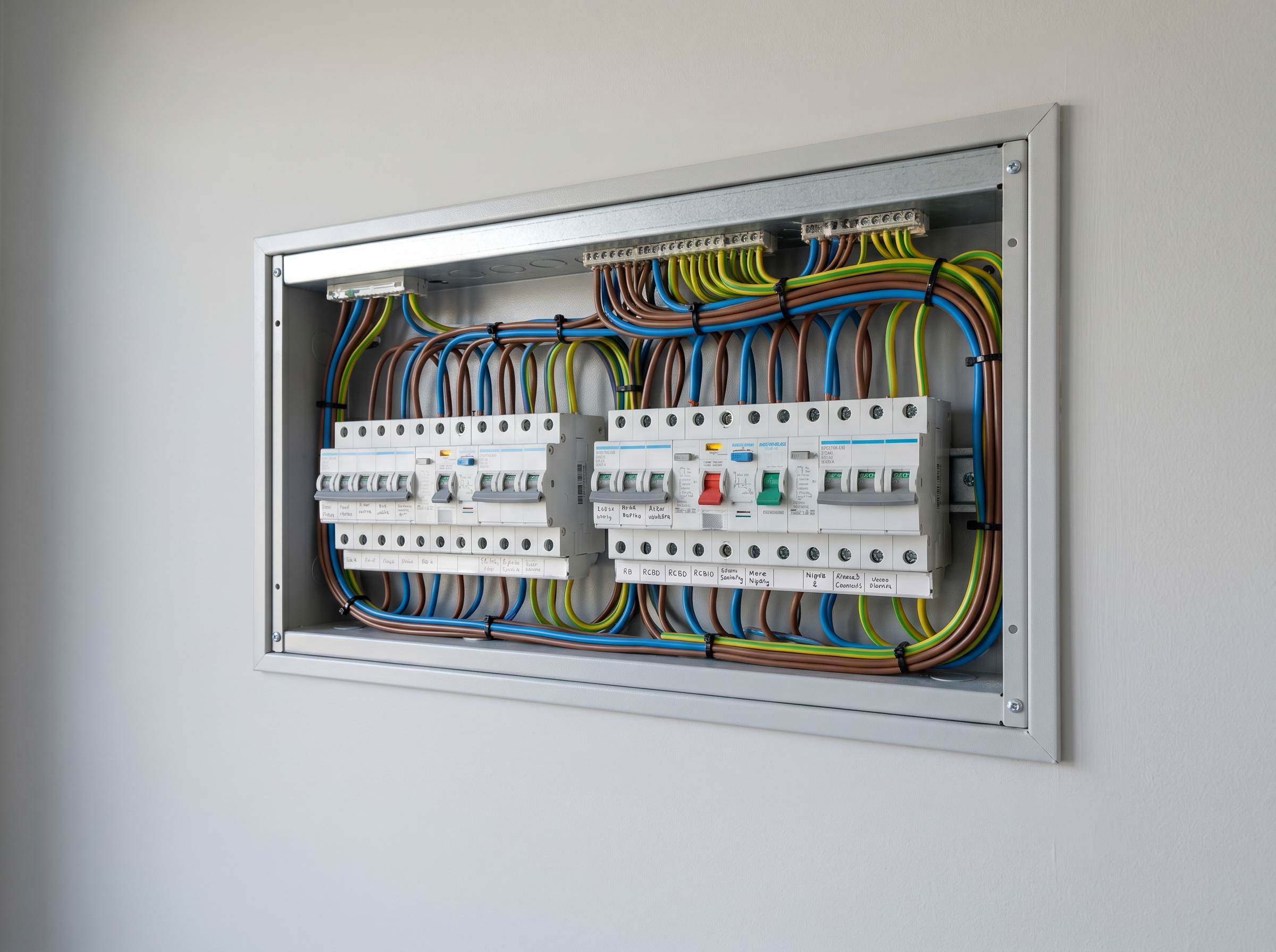 Switchboards — New board, safety switches in